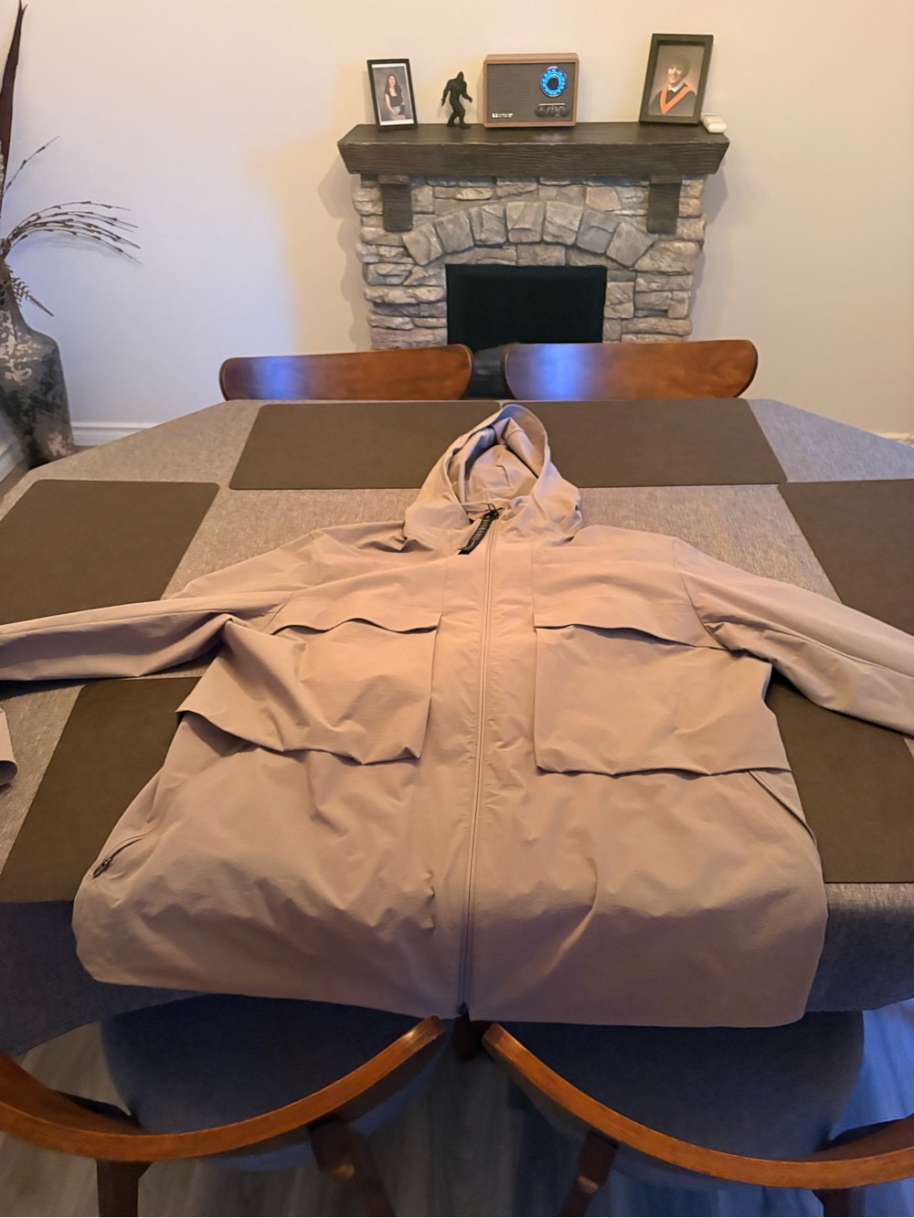 Lululemon Lightweight Hooded Jacket in Taupe